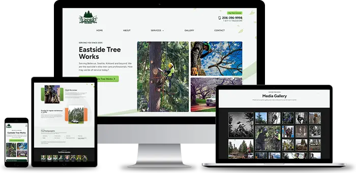 Eastside Tree Works website mockup